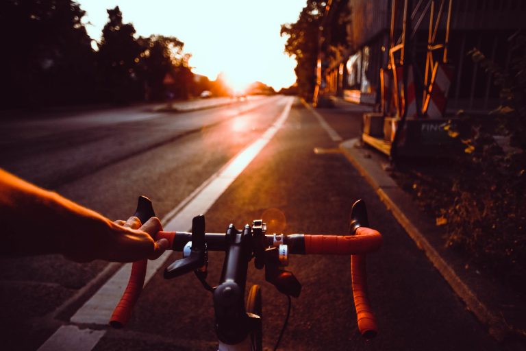 Fahrrad Sonnenuntergang