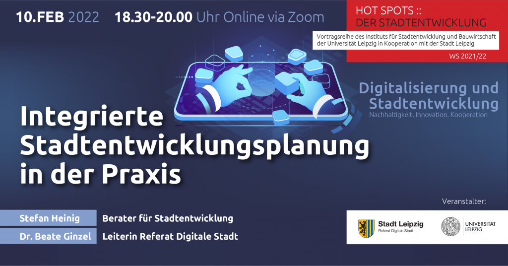 Flyer HOT SPOTS:: Der Stadtentwicklung 10.02.22, alle Infos im Artikel